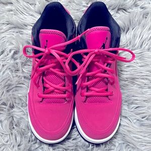 Black & pink Jordan’s